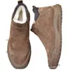 Novos Sapatos de Algodão Masculinos de Inverno com Forro de Pelúcia, Espessados para Aquecimento, de Calçar Fácil, Antiderrapantes, Sola Macia, Botas de Neve Masculinas de Cano Alto