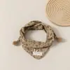 Cachecol Triangular à Prova de Vento e Quente para Crianças Outono e Inverno Novo Cachecol de Bebê Meninas Meninos Fofo Estilo Coreano Tendência Cachecol de Bebê
