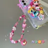 Cadena Original para Teléfono de Perlas Dopamine Hot Girl Colgante de Oso Fresa Encanto Tamagotchi de Ins Accesorios Y2K