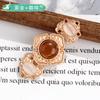 Hebilla para Madre e Hija Hanfu, Cuello Alto Estilo Antiguo, Hebilla Metálica Hombro de Nube, Hebilla de Disco Metálico Ojo de Gato de 35 mm, Chal Estilo Dinastías Ming y Song