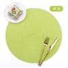 Ningxin Estilo Nórdico Simples PP Tapete Redondo Tecido Tapete de Mesa Tapete de Isolamento Térmico Coaster Oval Tapete Ocidental para Hotel