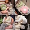 Almofada Jacquard de Lã de Cordeiro Simples Enchimento Macio e Confortável Futon Cheio Sofá Macio Aplicável em Múltiplas Cenas e Aprovado
