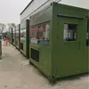 Sala de Equipamentos de Contêiner Verde Militar Industrial Externo Quadrado Móvel Sala de Máquinas