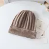Colección de otoño e invierno: gorros de cachemira engrosados para niños, modernos y elegantes para niñas, gorros de moda estilo coreano para niños, gorros de punto para niños