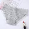 Bragas japonesas de algodón con encaje para mujer, ropa interior sexy de cintura baja, venta al por mayor