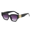 B Óculos de Sol Gatinho Triangulares Estilo Europeu e Americano 23 Novos Óculos de Sol da Moda Formato Côncavo Fashion Street Style Femininos Ins