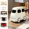 Nuevo modelo de cubo de basura BabyBus con gran capacidad, fácil de limpiar, no necesita agacharse, con ruedas, cubo de basura de alto valor estético