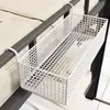 Cesta Pendurada de Cabeceira de Dormitório Prateleira de Armazenamento de Cabeceira Sem Furos Rack de Lanches para Beliche de Estudante Universitário Cesta de Armazenamento de Coisas Boas para Dormitório