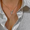 Estilo Coreano Indústria Pesada Corrente Flash de Diamante Colar de Design de Luxo de Nicho Corrente de Pescoço Simples Elegante da Moda