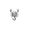 F136 Aleación de Titanio Zircón de Insecto Joyería para Cartílago de la Oreja Stud Joyería Cabeza Titanio Escorpión Piercing Joyería Accesorio Joyería para Cartílago de la Oreja Stud Joyería Cabeza