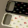 Diseño Cruzado Estilo Coreano Adecuado para Funda de Teléfono Apple 17 Pro Max iPhone 16 Anticaída 14 Modelo Nuevo 15 Galvanizado 13