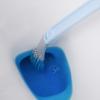 Escova de vaso sanitário de parede para casa, escova de vaso sanitário de golfe sem ângulo morto, escova de vaso sanitário com cabo longo, sem furos, escova de limpeza de silicone