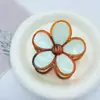 Pinza de Agarre de Flores de Combinación de Colores Vintage para Mujer, Semirrecogido, Estilo Celebridad, Simple, Horquilla de Flores de Huevo, Pasador para el Cabello Combinable, Accesorios para el Cabello para Mujer