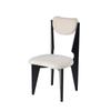 Mesa e cadeira de maquiagem nórdica moderna de meio antigo com estilo silencioso Cadeira de jantar de tecido de luxo leve de madeira maciça Penteadeira e cadeira simples casuais