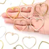 Acessórios de liga para joias DIY direto da fábrica Pulseira de amor Conector de colar Pingente de coração de pêssego A132