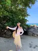 Blusa Sexy de Protección Solar Puro Deseo para Mujer Verano 2025 Nueva Camiseta Blanca de Manga Larga Top con Diseño de Hombro Asimétrico Chica Atrevida