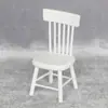 1:12 Casa de Muñecas casa de muñecas Modelo de Muebles Mini Juguete de Bolsillo Blanco Cuadrado Mesa de Comedor y Sillas Juego de 5