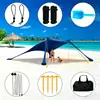 Toldo de Praia Lycra Transfronteiriço Proteção Solar Externa e Frescor Lycra Elástico em Quatro Lados Tenda Toldo para Acampamento à Beira-Mar