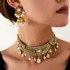 Joyería Popular Transfronteriza de Amazon Collares y Pendientes Populares Europeos y Americanos Estilo Étnico Lujo Accesible Conjunto de Collares de Gama Alta