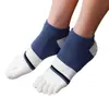 Calcetines de Cinco Dedos para Hombre Calcetines de Algodón Calcetines Cortos Letras Sencillas para Pareja Calcetines para Dedos de Primavera y Verano Calcetines Deportivos Absorbentes de Sudor