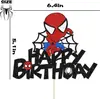Set de Inserts Pequeños Coloridos Temáticos de Spider-Man Marvel Spider Man Hermoso Spider-Man Insert para Fiesta de Cumpleaños