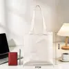 Bolsa Tote de Lona Bolsa de Mão Logo Personalizado Grande Capacidade Bolsa de Armazenamento Casual Promoção de Evento Corporativo Bolsa Ecológica Personalizável