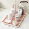 Bandeja de Drenaje Blanca Bnbs Estilo Simple Ins Hogar Baño Cocina Estante de Almacenamiento Multifuncional