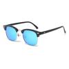 Gafas de sol polarizadas retro vintage 3016 al por mayor por fabricante de exportación, nuevo estilo metálico para hombres y mujeres con película de color tachonada
