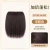 Peluca para Mujer, Extensión de Cabello para la Parte Superior de la Cabeza, Esponjosa y que Aporta Volumen, Almohadilla de Cabello Realista, Almohadilla de Cabello Invisible Sin Costuras para la Parte Alta de la Corona, Herramienta para Mejorar el Cabello