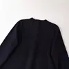 Comércio Exterior Amazon Transfronteiriço Roupas Femininas Outono 2026 Novo Estilo Chinês Botões Malha Simples Elegante Suéter de Manga Longa para Mulheres