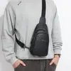 Nueva Bolsa de Pecho para Hombre de Cuero Genuino Transfronteriza de Primera Capa de Piel de Vaca Bolso de Hombro Moderno Bandolera Bolsa de Pecho para Hombre de Alta Gama