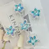 Aleación Estilo Nuevo Doble Cara Hueco Cristal Estrella Cadena de Cuentas DIY Cadena para Teléfono Colgante para Llaves Accesorios de Joyería
