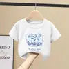 Camiseta de Verão de Manga Curta para Meninos 2026 Novo Estilo Top de Verão de Meia Manga Infantil para Crianças Maiores, Estiloso Top Fino de Algodão
