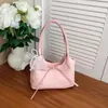 Estilo Fresco de Verão 2026 Nova Tendência Laço Moda Executiva Bolsa Saco de Grande Capacidade para Ombro ou Axila para Mulheres
