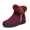 Botas de Nieve para Mujer, Botines Cálidos con Forro de Felpa, Zapatos de Algodón Engrosados, Zapatos de Madre para Mujer, Zapatos para Mujer de Talla Grande, Engrosados y Cálidos de Invierno