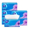 Papel de Tejido Vinda Ultra-Resistente 3 Capas 130 Hojas 6 Paquetes Pulpa de Madera Virgen Servilletas Faciales Papel Higiénico Toallas de Mano