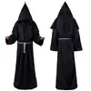 Fantasias de cosplay de Halloween monge medieval clérigo mago pastor padrinho padre fantasias de cosplay ceifador