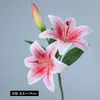 Flor Artificial de Alta Gama Tacto 2 Flores 1 Capullo Lirio Tianxiang Accesorios Fotográficos Venta al por Mayor Decoración del Hogar Arreglo Floral
