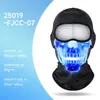 Forro de Capacete de Caveira Halloween Personalizado com Proteção Solar Respirável e Estampa Personalizada Máscara de Equitação