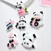 Acessórios de Resina de Panda Rosa Fofo de Desenho Animado Materiais Manuais DIY Capa de Celular Chaveiro Flor para Sapato Joia Atacado