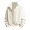 2026 Nueva Chaqueta de Vuelo para Hombre de Color Sólido con Cuello Alto para Otoño/Invierno Transfronteriza, Talla Grande Moda Casual Abrigo para Deportes al Aire Libre