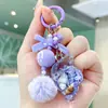 Mini Concha e Estrela do Mar de Desenho Animado Flutuando em Garrafa de Óleo Chaveiro DIY Fofo para Estudante Pingente de Mochila Presente