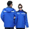 Chaqueta de Algodón Acolchada de Invierno para Hombres y Mujeres Engrosada Resistente al Desgaste Ropa de Algodón para Trabajadores de Saneamiento Ropa de Trabajo Jardín Fábrica Taller Reflectante Simple/Doble Ropa de Protección Laboral
