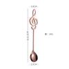 Colher de Café de Aço Inoxidável 304 Criativa Colher Nota Musical Música Jantar Colher de Bar para Mexer Presente Multiuso Estilo Ins
