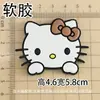 Kk Dibujo Animado de Gato Pajarita de Gato Pegamento Suave para Manualidades Accesorios de Joyería Funda para Teléfono Móvil Taza de Agua Zapatillas Decorativas Parche para Zapatos