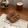 Sapatos de Princesa para Meninas Estilo Coreano Sapatos Birkenstock Sapatos Loafer de Primavera para Crianças Sapatos Macios Antiderrapantes para Bebê Sapatos para Crianças Pequenas