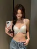 Ropa interior engrosada de 5 cm para mujeres con senos pequeños, push-up y realzador, especial para pechos planos, sin varillas, anti-caída, copa muffin, sujetador de separación amplia
