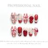 [Toma real original] colección de manicura de uñas postizas hechas a mano, parche de pegamento sólido, parche para uñas postizas
