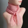 Presente Presentes, Lenço Quadrado de Seda Sintética para Mulheres, Lenço Pequeno Versátil para Primavera e Verão, Lenço de Seda Liso, Lenço de Gaze, Fabricante Atacadista