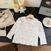 Camiseta Polo de Manga Larga para Niñas Pequeñas, Estampado de Estrellas Coloridas Otoñal, Moda Versátil de Muñeca para Primavera y Otoño